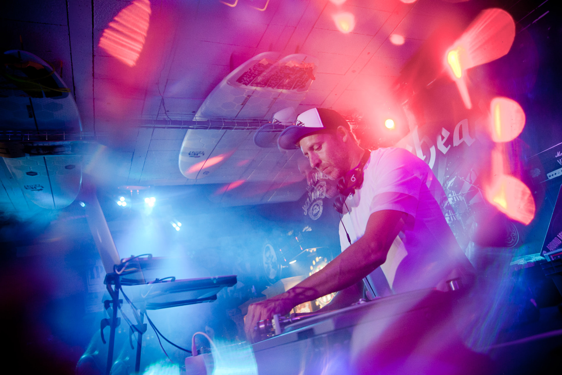 Ambiance lumineuse d'un DJ set